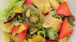 Recepta de cuina de Amanida de fruites amb vinagreta de mel